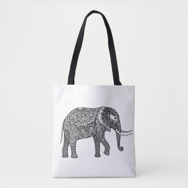 Stilisiertes Fantasie-Elefant-Gekritzel 2 (Vorderseite)
