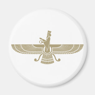 Stilisiertes Faravahar Magnet