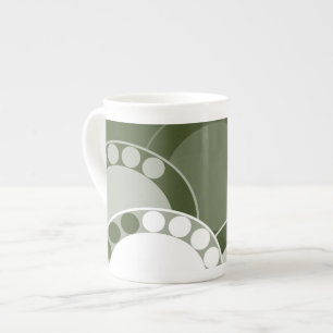Stilisiertes Farnwedel-Design - Tasse