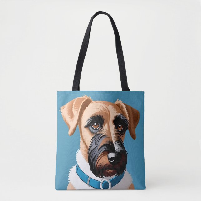 Stilisiertes Portrait eines Terrier Dog (Vorderseite)