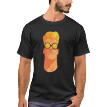 Stilisiertes Retro-inspiriertes T-Shirt