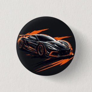 Stilisiertes Sportauto Button