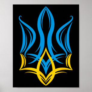 Stilisiertes ukrainisches Wappen  Poster