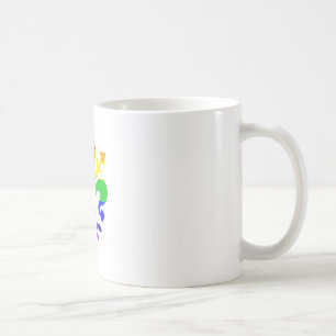 Stilistische Regenbogen-Lilie Kaffeetasse