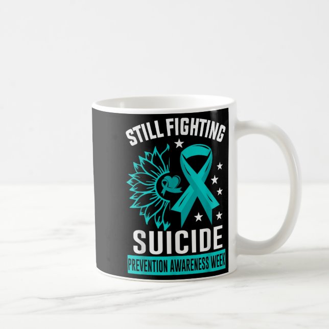 Still Fighting Suicide Prevention Awareness Purple Kaffeetasse (Rechts)