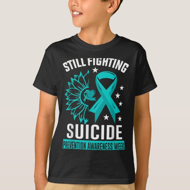 Still Fighting Suicide Prevention Awareness Purple T-Shirt (Vorderseite)