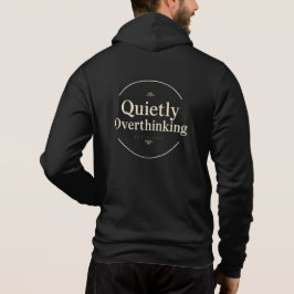 Still im Stillen Überdenkend Vintage-Typografie Hoodie