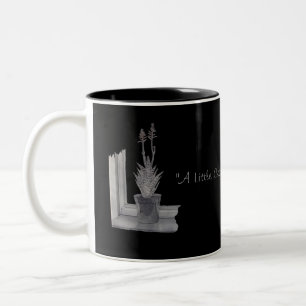 Still life aloe vera pot Pflanze zeichnend realist Zweifarbige Tasse