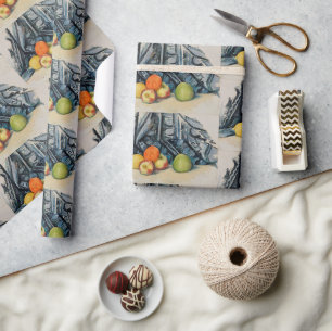 Still Life Äpfel und Tuch von Paul Cézanne Geschenkpapier