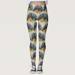 Still Life Äpfel und Tuch von Paul Cézanne Leggings