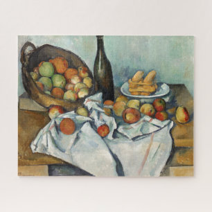 Still Life Apples Basket Cezanne Malerei Art Puzzle