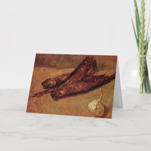 Still Life Bloaters and Knolic von Vincent van Gog Karte (Vorderseite)
