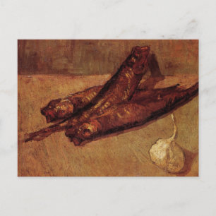 Still Life Bloaters and Knolic von Vincent van Gog Postkarte