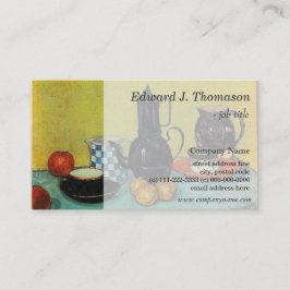 Still Life Blue Email Coffeepot, Erdgeschirr... Visitenkarte