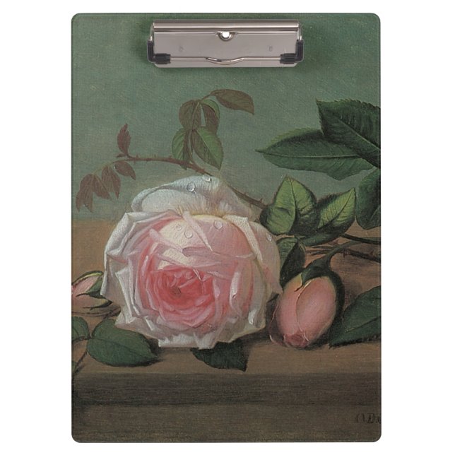 Still Life-Blume an der Lecke von Otto Ottesen Klemmbrett (Vorderseite)