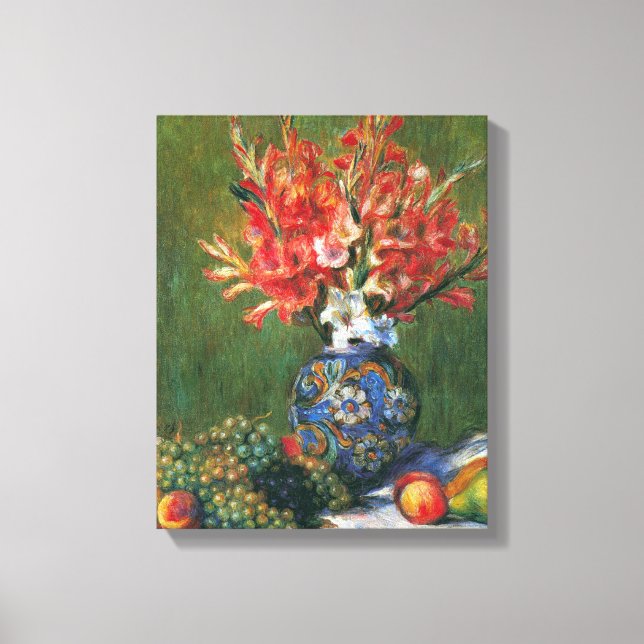 Still Life Blume und Frucht von Pierre Renoir Leinwanddruck (Vorderseite)