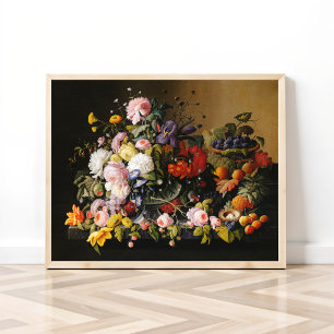 Still Life Blume und Frucht von Severin Roesen Poster