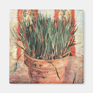 Still Life Blupot w Chives von Vincent van Gogh Magnet