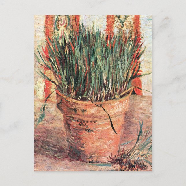 Still Life Blupot w Chives von Vincent van Gogh Postkarte (Vorderseite)