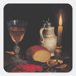 Still Life, c.1630-35 Quadratischer Aufkleber
