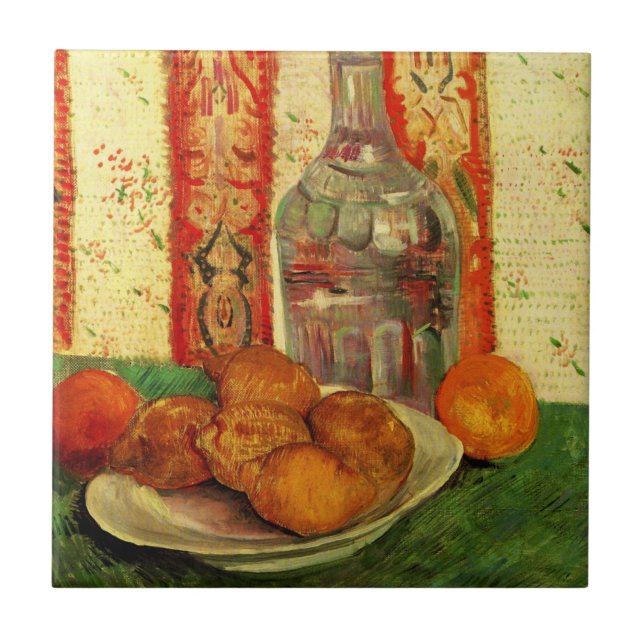 Still Life Decanter und Zitronen von Vincent van G Fliese (Vorderseite)