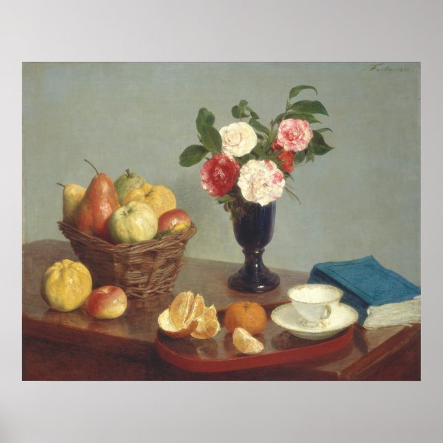 Still Life - Henri Fantin-Latour Fine Art Poster (Vorne)