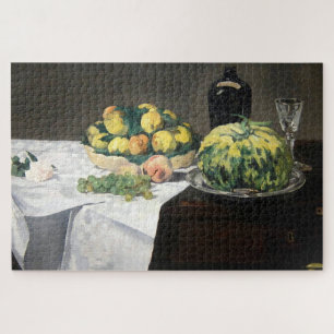 Still Life Lemon Pfirsiche von Manet Impressionist Puzzle