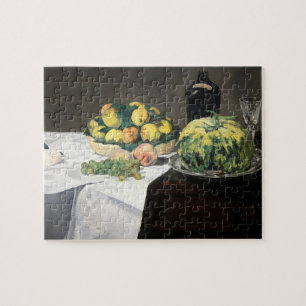 Still Life Lemon Pfirsiche von Manet Impressionist Puzzle