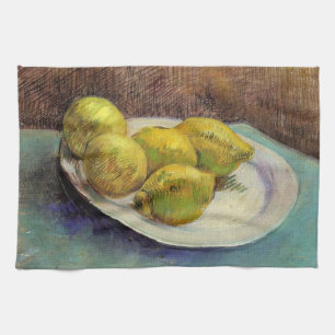 Still Life Lemons on a Plate by Vincent van Gogh Geschirrtuch