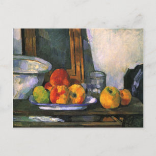 Still Life mit Open Drawing von Cezanne Postkarte