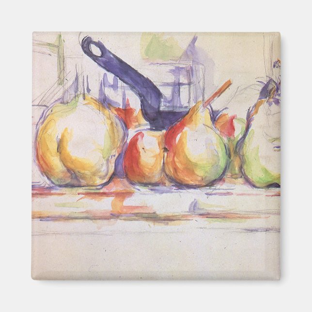 Still Life mit Saucepan von Paul Cezanne Magnet (Vorne)