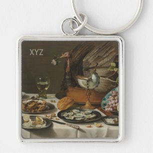 „Still Life mit Truthahn-Pie“ individuelle Schlüss Schlüsselanhänger