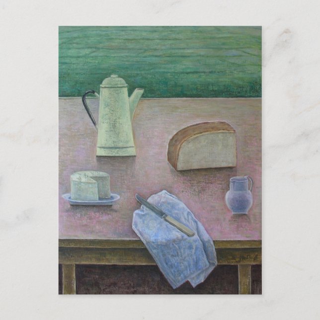 Still Life mit Wensleydale Käse 2013 Postkarte (Vorderseite)