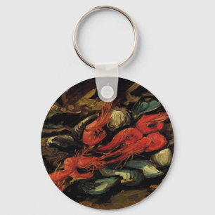 Still Life Mussels und Shrimps von Vincent van Gog Schlüsselanhänger