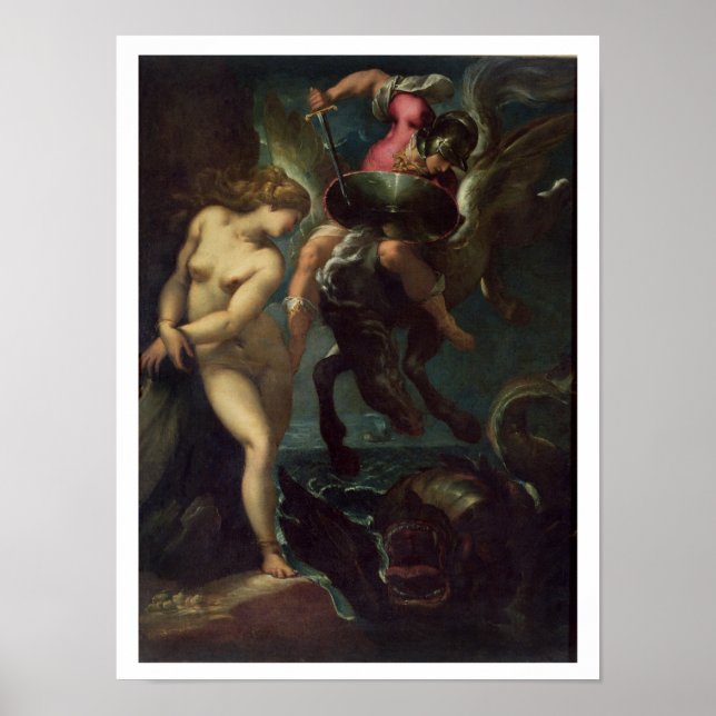 Still Life of Fish, c.1670-80 (Öl auf Leinwand) Poster (Vorne)