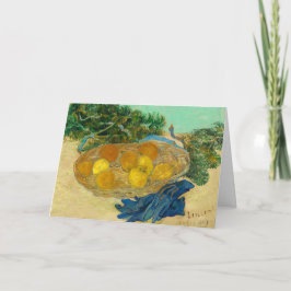 Still Life of Oranges and Lemons Greeting Card Dankeskarte