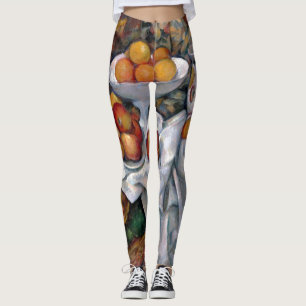 Still Life Orange - Paul Cezanne Malerei Art Leggings