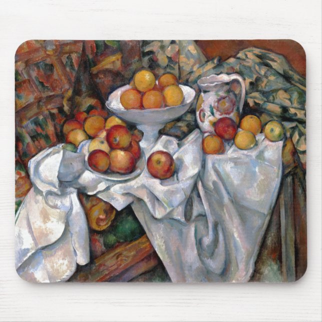 Still Life Orange - Paul Cezanne Malerei Art Mousepad (Vorne)
