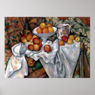 Still Life Orange - Paul Cezanne Malerei Art Poster