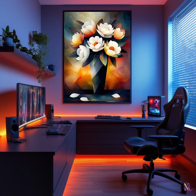 Still Life Peonies - von Renoir Inspiriert Poster (Von Creator hochgeladen)