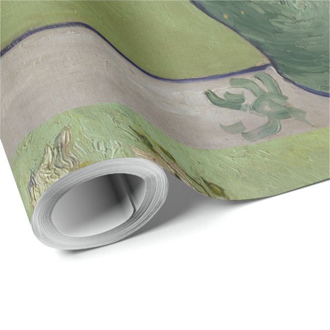 Still Life Pink Roses in einer Vase von Van Gogh Geschenkpapier (Rolleneckpunkt)