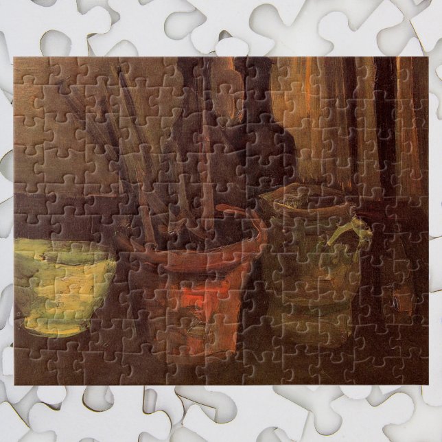 Still Life Pinsel in Pot von Vincent van Gogh Puzzle (Von Creator hochgeladen)