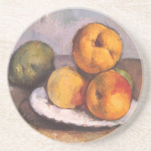 Still Life Quince, Äpfel, Birnen von Paul Cezanne Getränkeuntersetzer