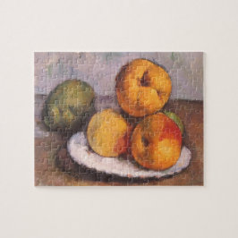Still Life Quince, Äpfel, Birnen von Paul Cezanne Puzzle