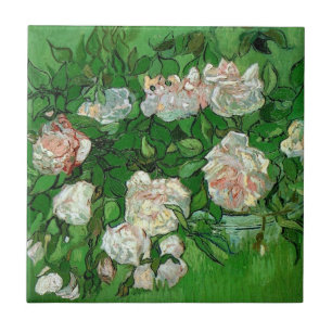 Still Life: Roses von Vincent van Gogh Fliese