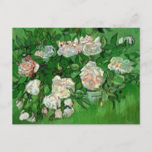 Still Life: Roses von Vincent van Gogh Postkarte