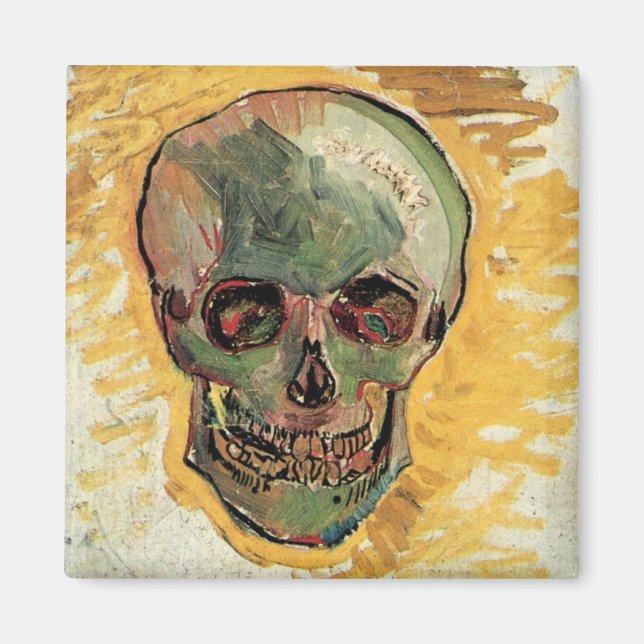 Still Life Skull von Vincent van Gogh Magnet (Vorne)