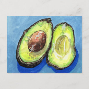 Still Life Study on Avocado Postkarte