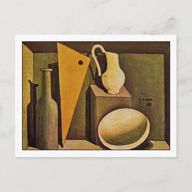 Still Life Team von Carlo Carra Fine Art Postkarte (Vorderseite)