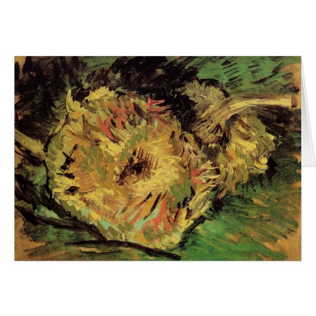 Still Life Two Cut Sonnenblumen von Vincent van Go (Vorderseite (Horizontal))